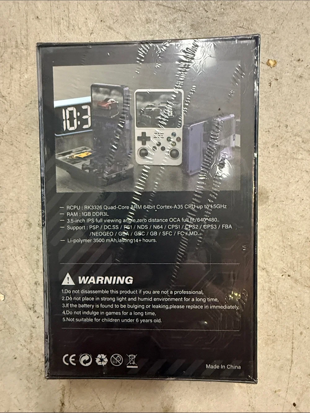 Portable Handheld Game Console - Purple